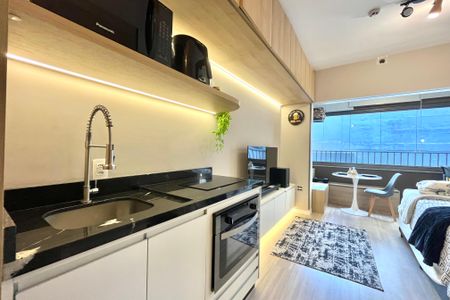 Studio para alugar com 25m², 1 quarto e sem vagaCozinha