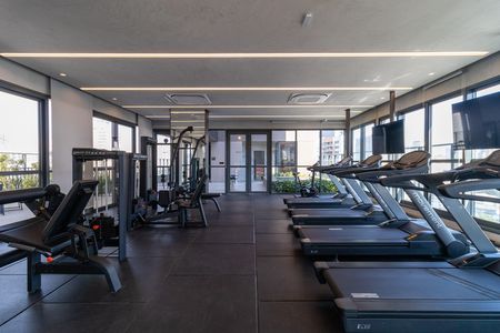 Studio para alugar com 25m², 1 quarto e sem vaga Studio para alugar com 25m², 1 quarto e sem vagaÁrea comum - Academia