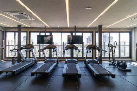 Studio para alugar com 25m², 1 quarto e sem vaga Studio para alugar com 25m², 1 quarto e sem vagaÁrea comum - Academia