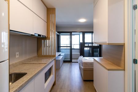 Studio para alugar com 25m², 1 quarto e sem vaga Studio para alugar com 25m², 1 quarto e sem vagaCozinha