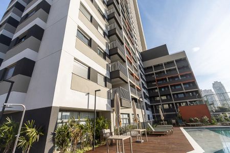 Studio para alugar com 31m², 1 quarto e sem vaga Studio para alugar com 31m², 1 quarto e sem vagaFachada do Bloco