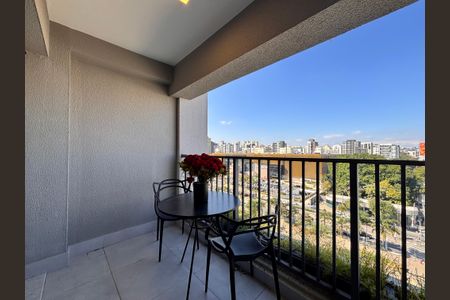 Studio à venda com 30m², 1 quarto e sem vagaVaranda