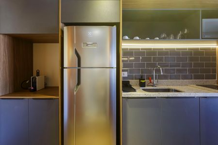 Studio para alugar com 30m², 1 quarto e sem vaga Studio para alugar com 30m², 1 quarto e sem vagaCozinha