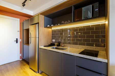 Studio para alugar com 30m², 1 quarto e sem vaga Studio para alugar com 30m², 1 quarto e sem vagaCozinha