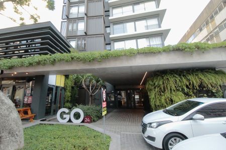 Studio para alugar com 25m², 1 quarto e sem vagaFachada e portaria