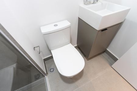 Studio para alugar com 20m², 1 quarto e sem vaga Studio para alugar com 20m², 1 quarto e sem vagaBanheiro