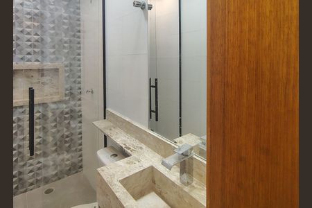 Banheiro do Quarto 3 de apartamento à venda com 3 quartos, 75m² em Vila Curuçá, Santo André