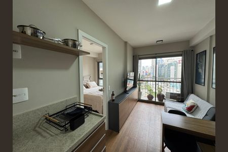 Studio à venda com 27m², 1 quarto e sem vagaSala/Cozinha