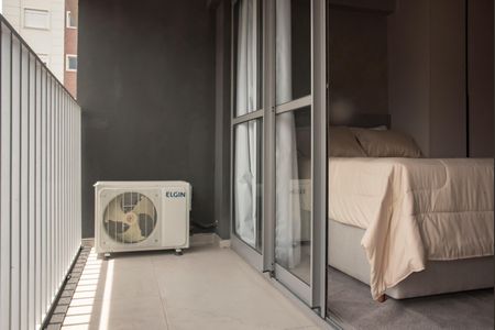Varanda de kitnet/studio para alugar com 1 quarto, 30m² em Vila Clementino, São Paulo