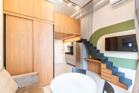 Studio para alugar com 31m², 1 quarto e sem vagaSala