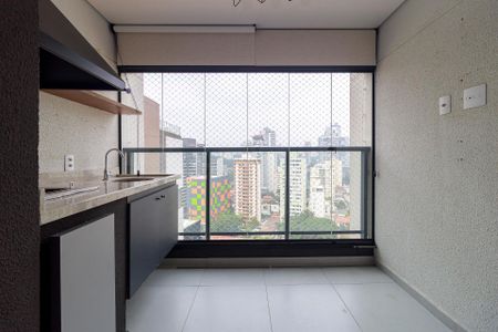 Sala - Varanda de apartamento para alugar com 2 quartos, 64m² em Jardim das Acácias, São Paulo