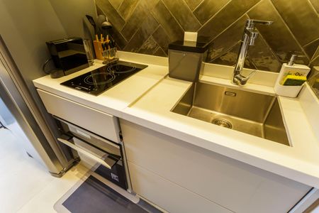 Studio à venda com 27m², 1 quarto e sem vagaCozinha