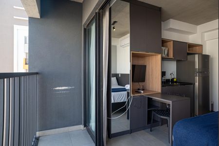 Studio à venda com 18m², 1 quarto e sem vagaVaranda da Sala/Quarto