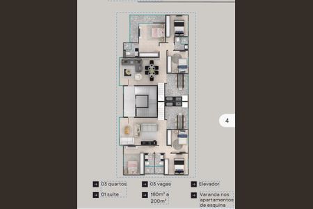 Apartamento à venda com 180m², 3 quartos e 3 vagas