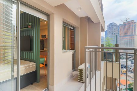 Studio para alugar com 23m², 1 quarto e 1 vaga Studio para alugar com 23m², 1 quarto e 1 vagaVaranda