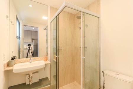 Studio para alugar com 23m², 1 quarto e 1 vaga Studio para alugar com 23m², 1 quarto e 1 vagaBanheiro