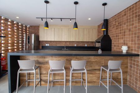 Apartamento para alugar com 49m², 1 quarto e 1 vaga Apartamento para alugar com 49m², 1 quarto e 1 vagaÁrea comum - Churrasqueira