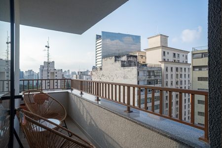 Studio para alugar com 26m², 1 quarto e sem vagaVaranda