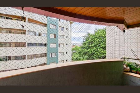 Varanda da Sala de apartamento à venda com 4 quartos, 140m² em Ipiranga, Belo Horizonte