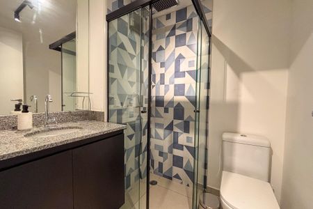 Studio para alugar com 25m², 1 quarto e sem vaga Studio para alugar com 25m², 1 quarto e sem vagaBanheiro