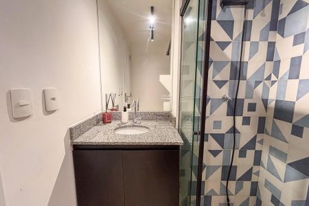 Studio para alugar com 25m², 1 quarto e sem vaga Studio para alugar com 25m², 1 quarto e sem vagaBanheiro