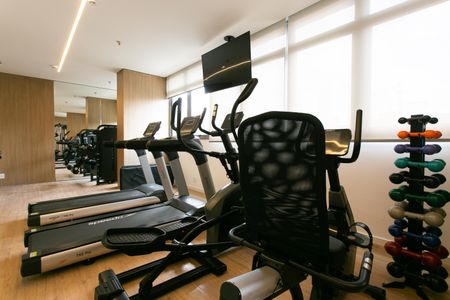 Apartamento para alugar com 29m², 1 quarto e sem vaga Apartamento para alugar com 29m², 1 quarto e sem vagaÁrea comum - Academia