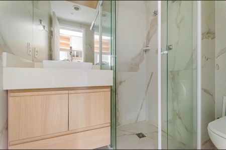 Studio para alugar com 30m², 1 quarto e sem vaga Studio para alugar com 30m², 1 quarto e sem vagaBanheiro Social