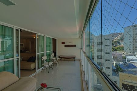 Varanda da Sala de apartamento à venda com 4 quartos, 170m² em Serra, Belo Horizonte