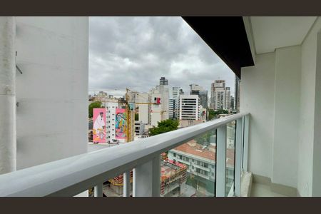 Varanda de kitnet/studio à venda com 1 quarto, 25m² em Pinheiros, São Paulo
