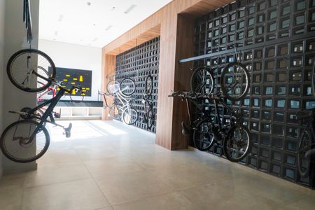 Studio para alugar com 33m², 1 quarto e 1 vaga Studio para alugar com 33m², 1 quarto e 1 vagaÁrea comum - Bicicletário