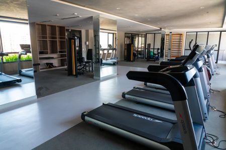 Studio para alugar com 33m², 1 quarto e 1 vaga Studio para alugar com 33m², 1 quarto e 1 vagaÁrea comum - Academia