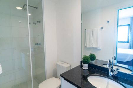 Studio para alugar com 33m², 1 quarto e 1 vaga Studio para alugar com 33m², 1 quarto e 1 vagaBanheiro