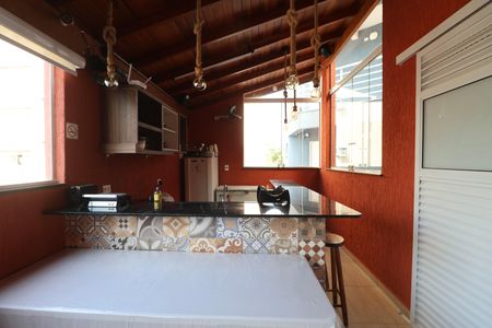 Área comum - Churrasqueira de apartamento para alugar com 1 quarto, 25m² em Jardim Virginia, Guarujá