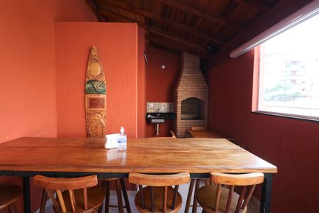Área comum - Churrasqueira de apartamento para alugar com 1 quarto, 25m² em Jardim Virginia, Guarujá
