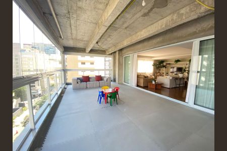 Varanda da Sala de apartamento à venda com 4 quartos, 280m² em Jardim Paulista, São Paulo