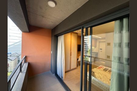 Studio à venda com 36m², 1 quarto e sem vagaVaranda