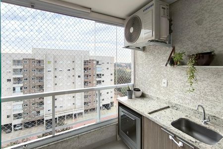 Varanda da Sala de apartamento à venda com 2 quartos, 69m² em Medeiros, Jundiaí