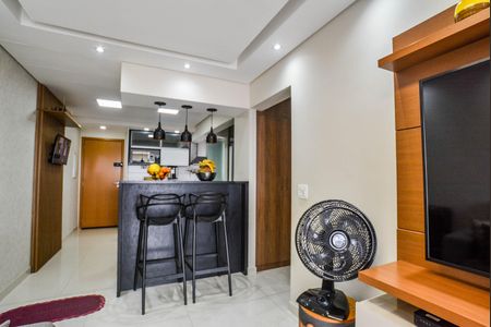 Sala de apartamento à venda com 2 quartos, 70m² em Vila Curuçá, Santo André