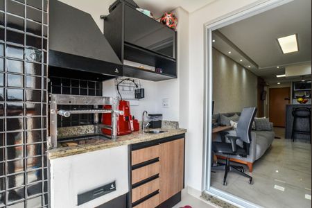 Varanda da Sala de apartamento à venda com 2 quartos, 70m² em Vila Curuçá, Santo André