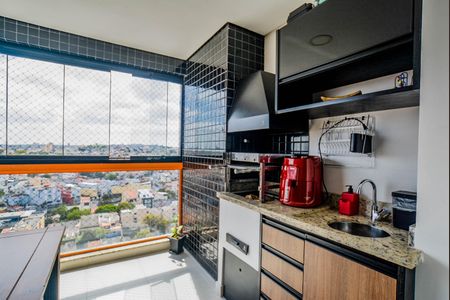 Varanda da Sala de apartamento à venda com 2 quartos, 70m² em Vila Curuçá, Santo André