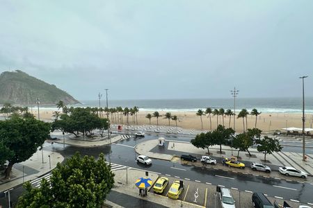 Vista Varanda Sala de apartamento à venda com 3 quartos, 112m² em Leme, Rio de Janeiro