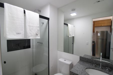 Banheiro de apartamento à venda com 1 quarto, 23m² em Butantã, São Paulo