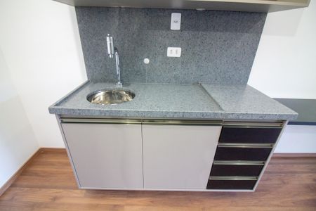 Cozinha - Armários de kitnet/studio para alugar com 1 quarto, 21m² em Chácara Santo Antônio (zona Sul), São Paulo