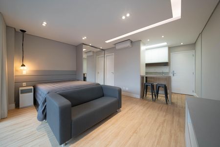 Sala de apartamento para alugar com 1 quarto, 42m² em Cidade Monções, São Paulo