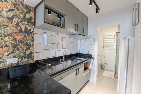 Studio para alugar com 30m², 1 quarto e sem vaga Studio para alugar com 30m², 1 quarto e sem vagaCozinha