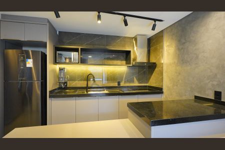 Cozinha de kitnet/studio para alugar com 1 quarto, 40m² em Morro das Pedras, Florianópolis