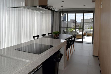 Apartamento para alugar com 32m², 1 quarto e sem vagaÁrea gourmet