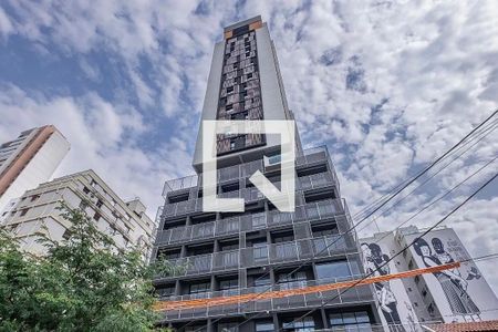 Studio para alugar com 37m², 1 quarto e sem vaga Studio para alugar com 37m², 1 quarto e sem vagaFachada