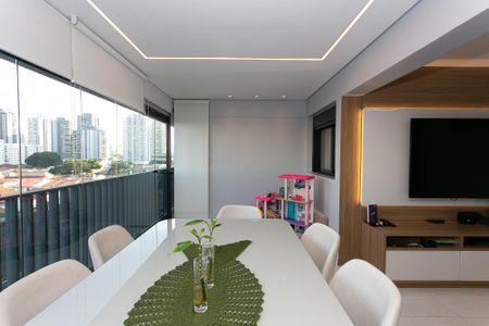 Varanda gourmet de apartamento à venda com 3 quartos, 124m² em Tatuapé, São Paulo