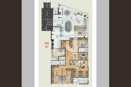Apartamento à venda com 4 quartos, 220m² em Santa Lúcia, Belo Horizonte